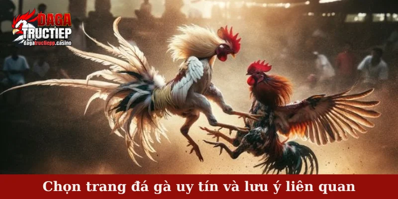 Chọn trang đá gà uy tín và lưu ý liên quan
